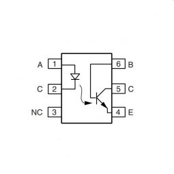 4N25 optocoupler pinout